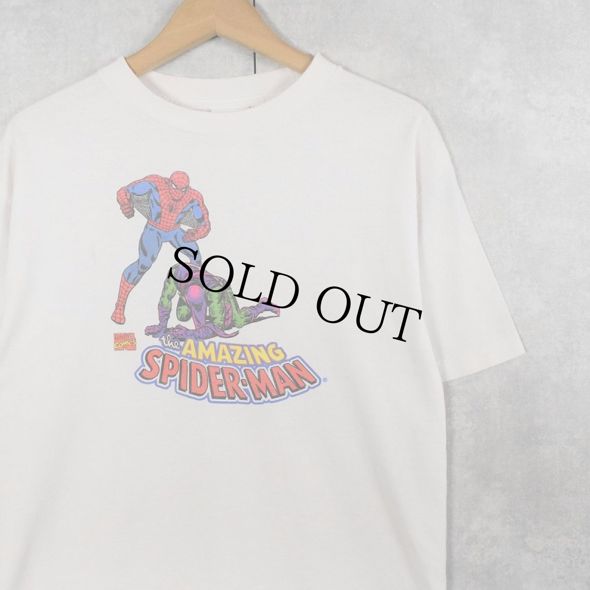 画像1: 2006 MARVEL COMICS "SPIDER-MAN" キャラクタープリントTシャツ M (1)