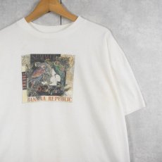 画像1: 90's BANANA REPUBLIC USA製 インコプリントTシャツ L (1)