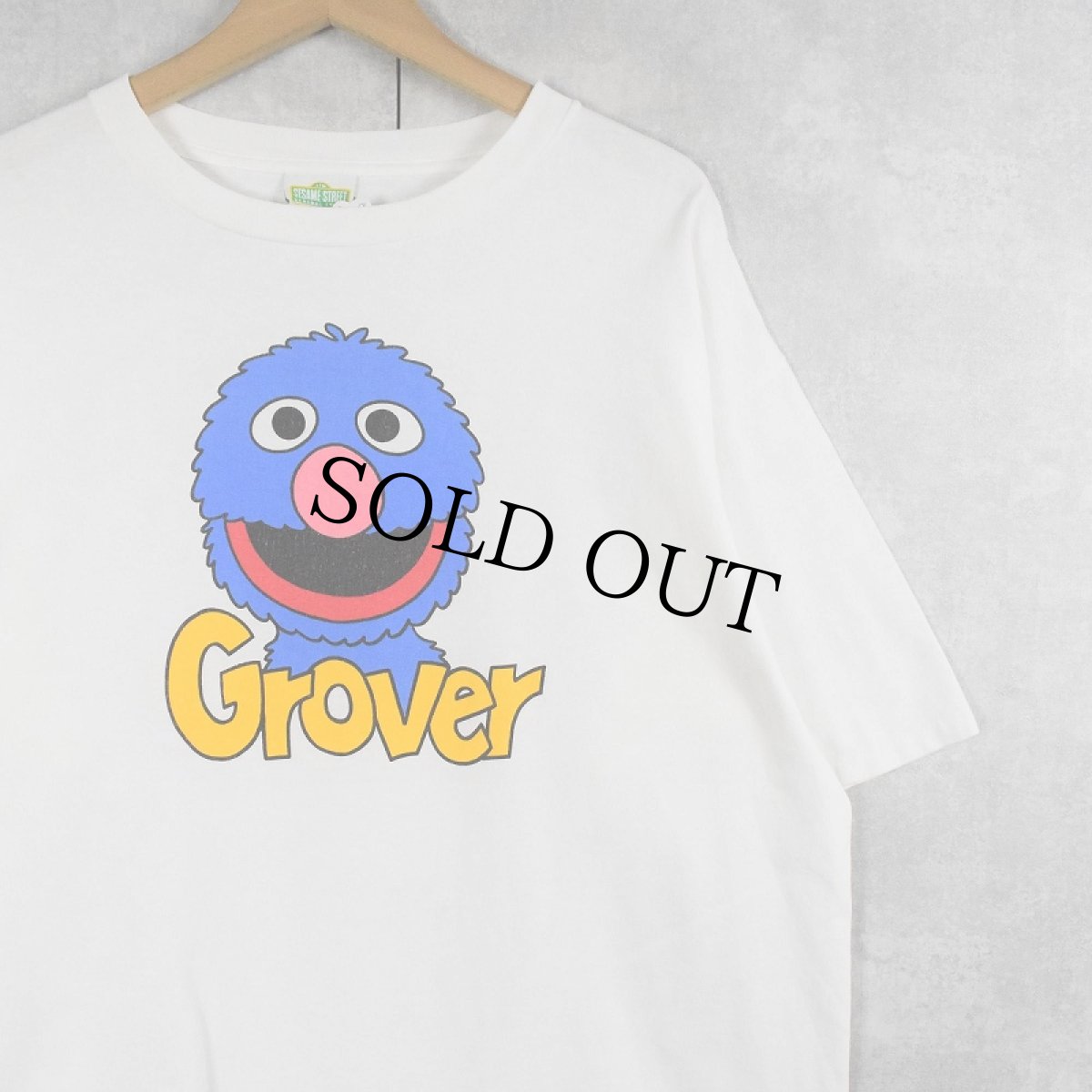 画像1: 90's SESAMI STREET USA製 "GROVER" キャラクタープリントTシャツ XL (1)