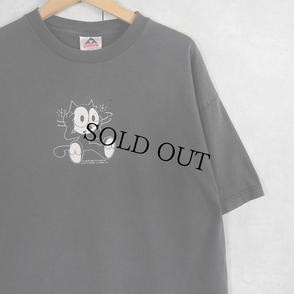画像1: 2000's FELIX キャラクタープリントTシャツ BLACK XL (1)
