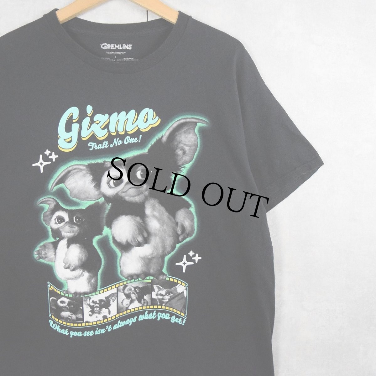 画像1: GREMLINS キャラクタープリントTシャツ BLACK L (1)