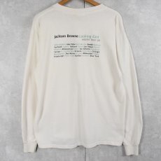 画像2: 90's Jackson Browne USA製 "Looking East winer tour 96" ミュージシャンツアーロンT L (2)