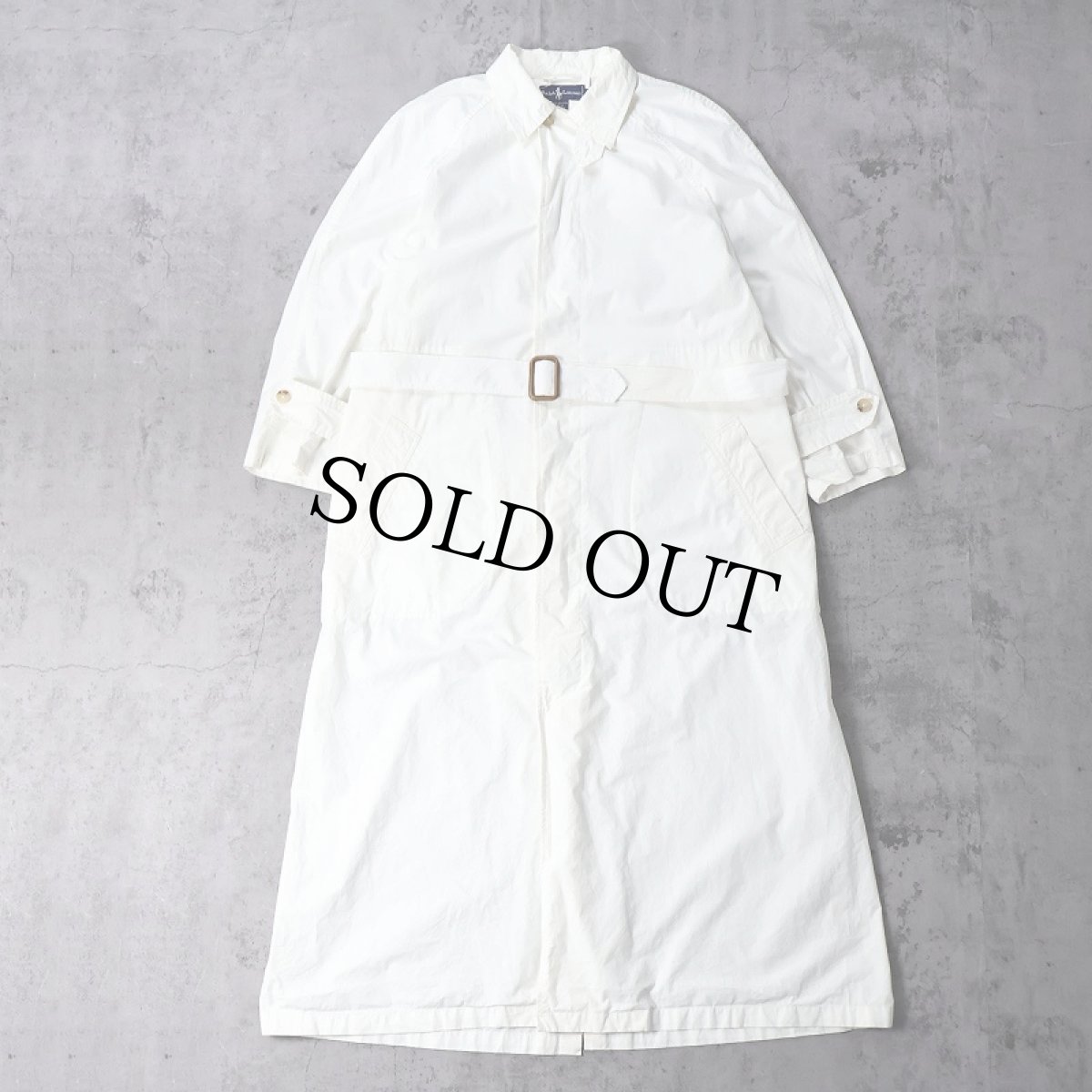 画像1: 90's Ralph Lauren コットンステンカラーコート SIZE12 (1)