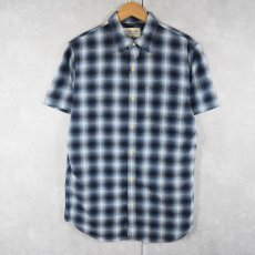 画像1: Ralph Lauren DENIM&SUPPLY オンブレーチェック柄 コットンシャツ M (1)