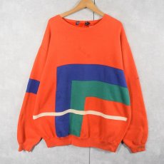 画像1: POLO Ralph Lauren 切り替えデザイン スウェット XL (1)