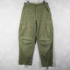 画像1: 60's U.S.ARMY コットンポプリン ジャングルファティーグパンツ 2nd REGULAR SMALL (1)