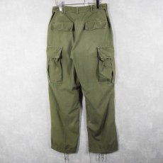 画像2: 60's U.S.ARMY コットンポプリン ジャングルファティーグパンツ 2nd REGULAR SMALL (2)