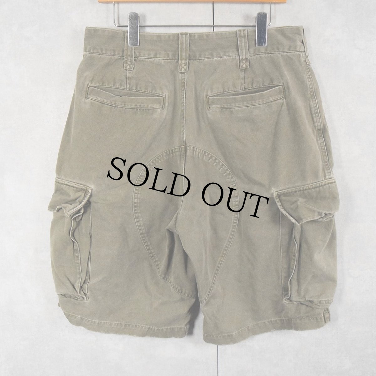 画像2: Abercrombie&Fitci コットンカーゴショーツ W34 (2)