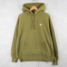 画像1: 2000's Champion REVERSE WEAVE 目付きスウェットフーディ L (1)