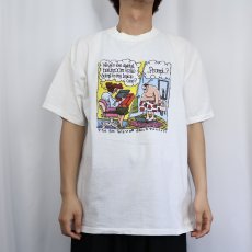 画像2: 90's Rich Tennant "The 5th Wave" シュールイラストプリントTシャツ XL (2)