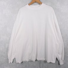 画像1: 90's〜 RUSSELL ATHLETIC USA製 モックネック 無地ロンT XXL (1)