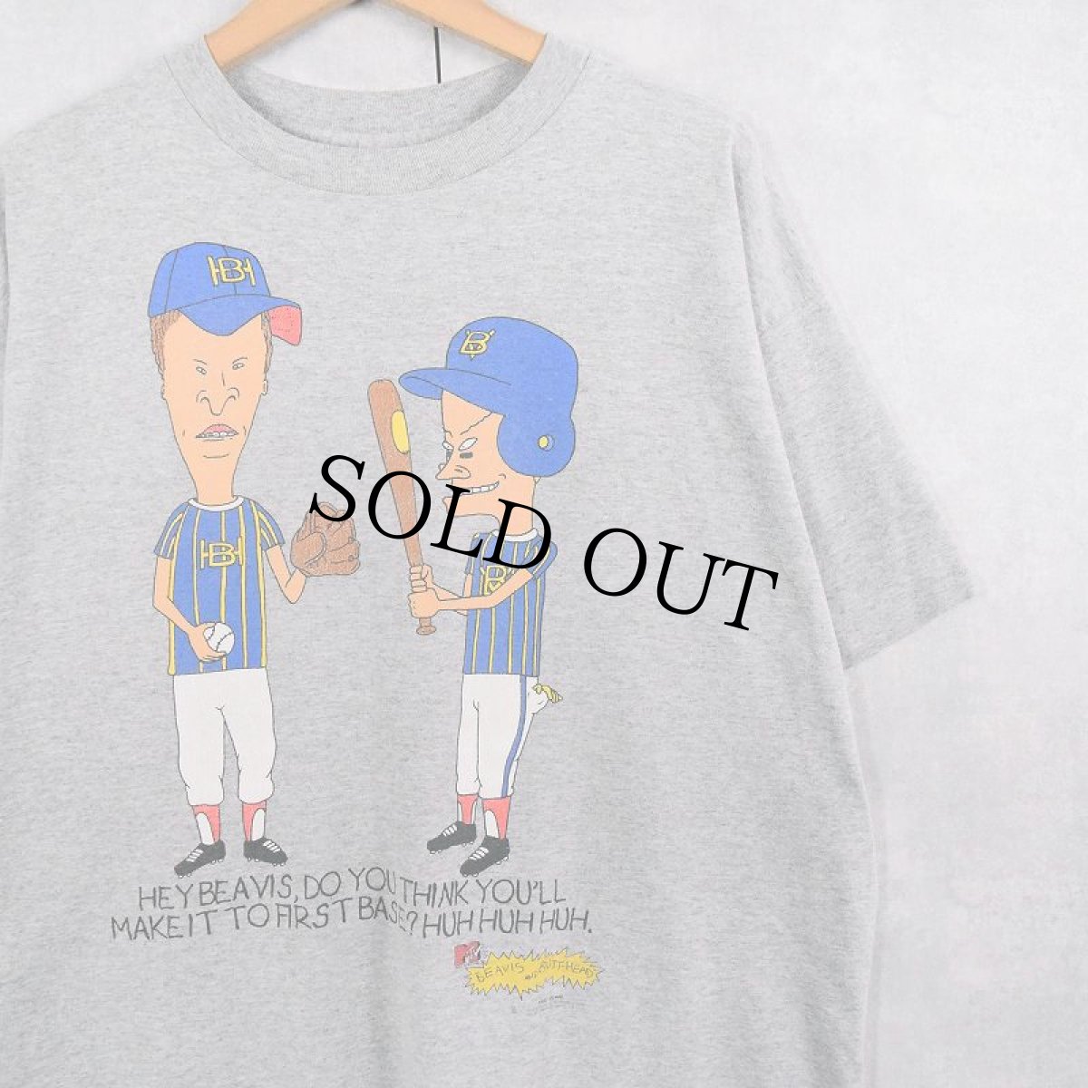 画像1: 90's STANLEY DESANTIS USA製 "BEAVIS AND BUTT-HEAD" キャラクタープリントTシャツ XL (1)