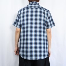 画像3: Ralph Lauren DENIM&SUPPLY オンブレーチェック柄 コットンシャツ M (3)
