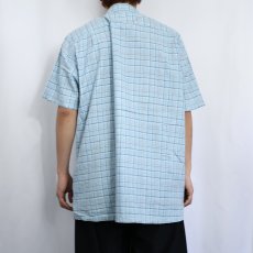 画像3: 2020SS Patagonia チェック柄 ヘンプ×コットンシャツ XL (3)