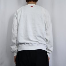 画像3: 80's Virgin Records USA製 ロゴプリントラグランスウェット L (3)