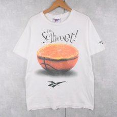 画像1: 90's Reebok USA製 "100％ Schweet!" プリントTシャツ M (1)