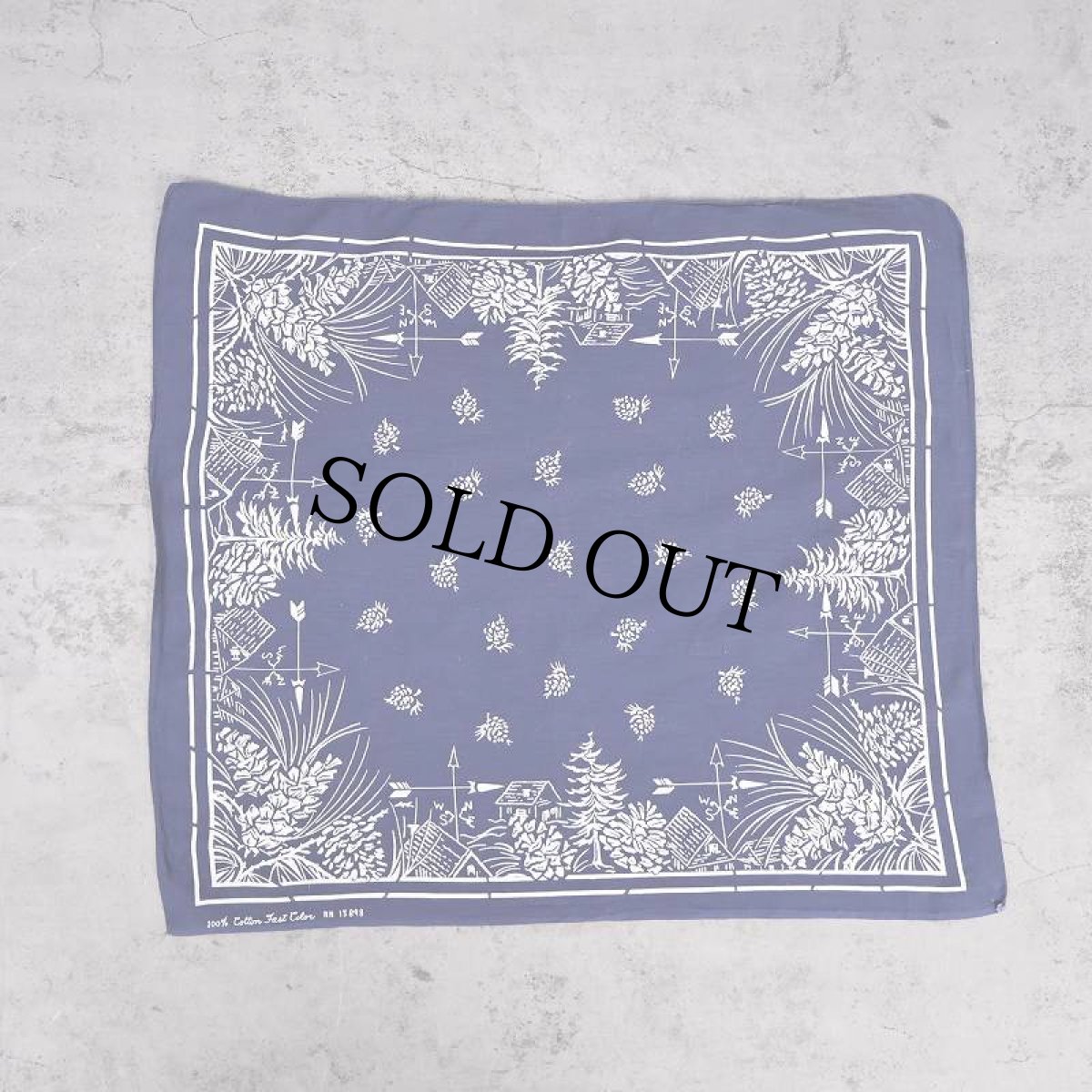 画像2: 60's FAST COLOR 総柄 バンダナ (2)