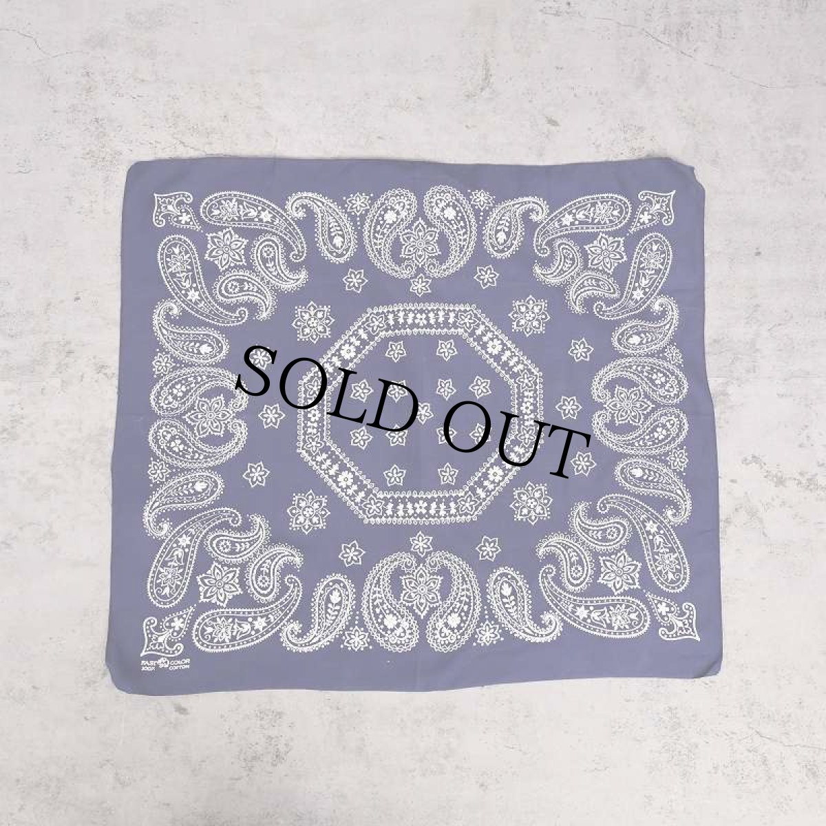 画像2: 60's エレファントブランド ペイズリー柄 バンダナ 上鼻 (2)