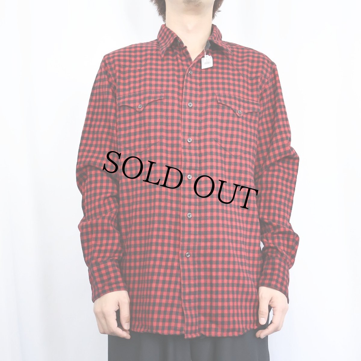 画像2: POLO Ralph Lauren "CLASSIC WESTERN" チェック柄 ヘビーネルウエスタンシャツ M (2)