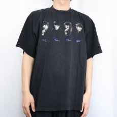 画像2: 90's THE BEATLES ロックバンドTシャツ BLACK XL  (2)