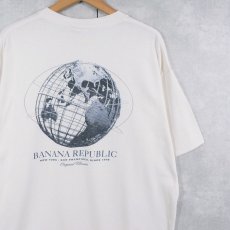 画像1: 90's BANANA REPUBLIC USA製 プリント ポケットTシャツ L (1)
