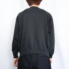 画像3: 90's Lee USA製 無地ラグランスウェット BLACK XL (3)