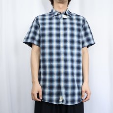 画像2: Ralph Lauren DENIM&SUPPLY オンブレーチェック柄 コットンシャツ M (2)