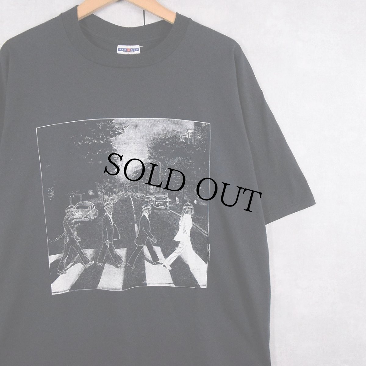 画像1: 90's BNTF WORLD TOUR "ABBEY ROAD" パロディプリントTシャツ XL (1)