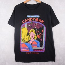 画像1: Steven Rhodes "CANDYMAN" イラストプリントTシャツ BLACK L (1)