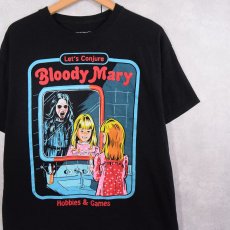 画像1: Steven Rhodes "Bloody Mary" イラストプリントTシャツ BLACK L (1)