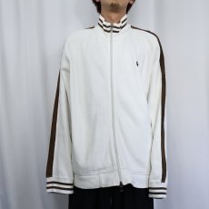 画像2: POLO Ralph Lauren サイドライン リブ編みスウェットジップジャケット XXL (2)