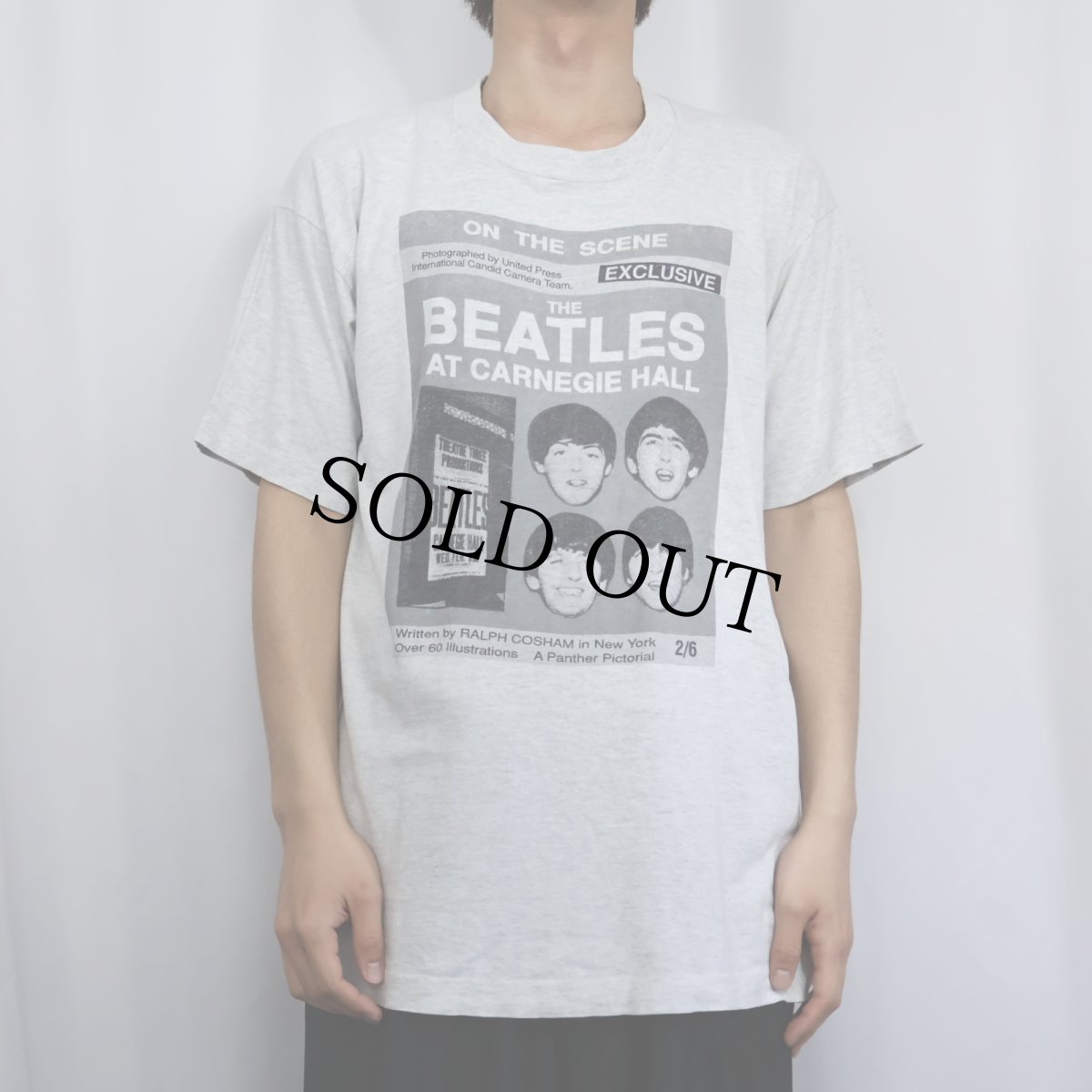 画像2: 90's THE BEATLES USA製 ロックバンドTシャツ L (2)