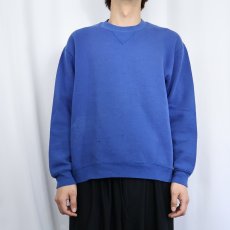 画像2: 90's RUSSELL ATHLETIC USA製 前V 無地スウェット L (2)