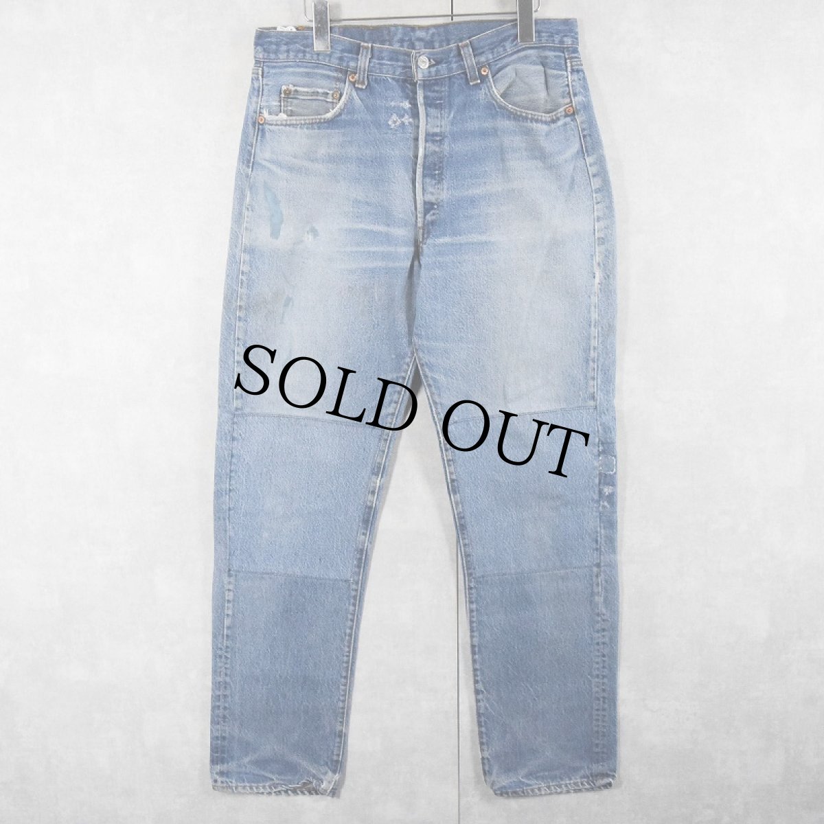 画像1: 80's Levi's 501 黒カン デニムパンツ W33 (1)