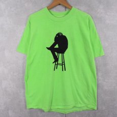画像2: 90's Hugh Harris USA製 "Words For Our Years" 後染め ギタリストアルバムプリントTシャツ XL (2)