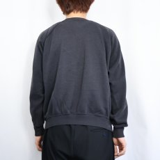 画像3: 80〜90's 無地ラグランスウェット BLACK (3)