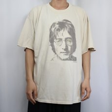 画像2: 90's JOHN LENNON USA製 ミュージシャンプリントTシャツ XL (2)