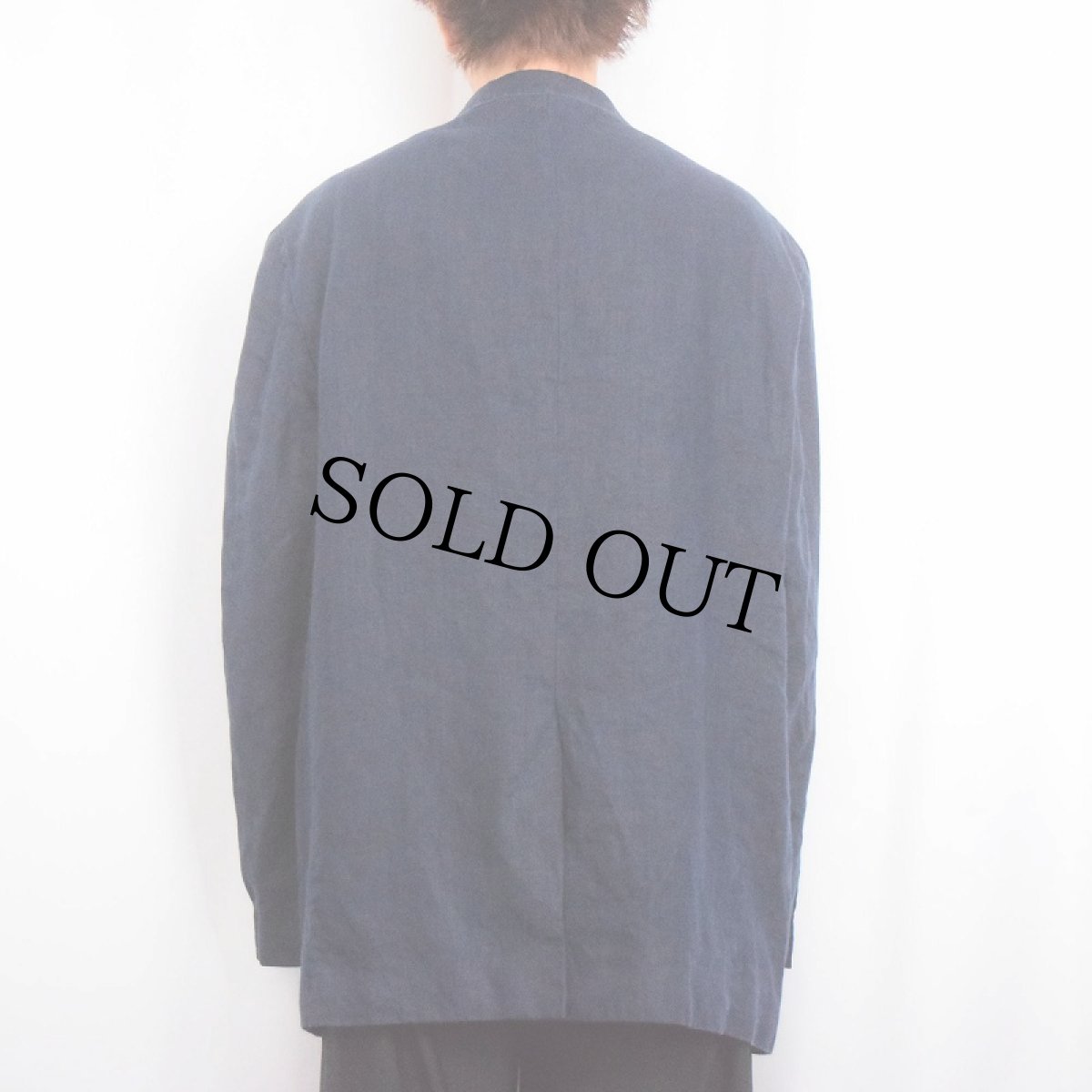 画像3: POLO Ralph Lauren リネンテーラードジャケット NAVY XXL (3)