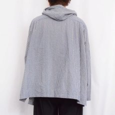 画像3: c.s.t. SPORT ストライプ柄 シアサッカージップパーカー 5XL (3)