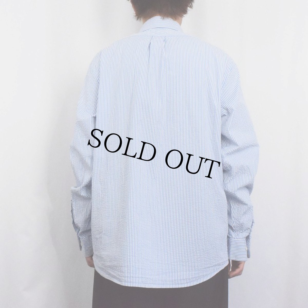 画像3: Brooks Brothers "REGENDT FIT" ストライプ柄 シアサッカーボタンダウンシャツ L (3)