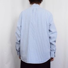 画像3: Brooks Brothers "REGENDT FIT" ストライプ柄 シアサッカーボタンダウンシャツ L (3)
