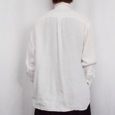 画像3: BANANA REPUBLIC アイリッシュリネンシャツ M (3)