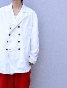 画像2: 90's POLO Ralph Lauren USA製 ダブルブレスト コットンテーラードジャケット XL (2)