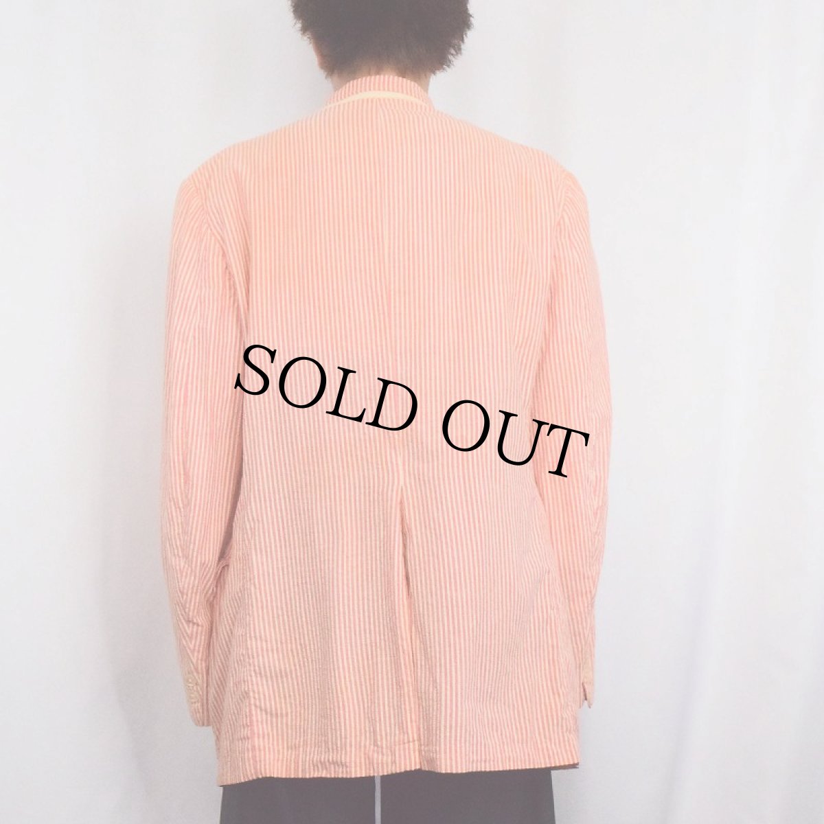 画像3: 70's SEARS The Men's Store ストライプ柄 シアサッカーテーラードジャケット SIZE46 (3)