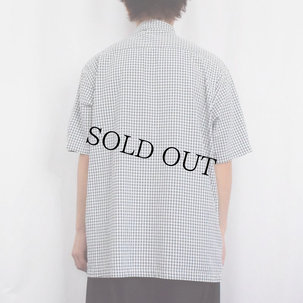 画像3: GAP チェック柄 シアサッカーボタンダウンシャツ M (3)