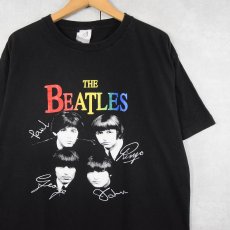 画像1: THE BEATLES ロックバンドTシャツ BLACK (1)