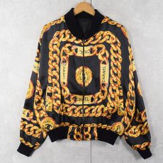 画像1: ブート CHANEL スカーフ柄 シルクブルゾン (1)
