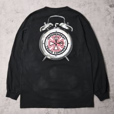 画像2: THRASHER × INDEPENDENT "TIME TO GRIND" ロゴプリントロンT BLACK L (2)