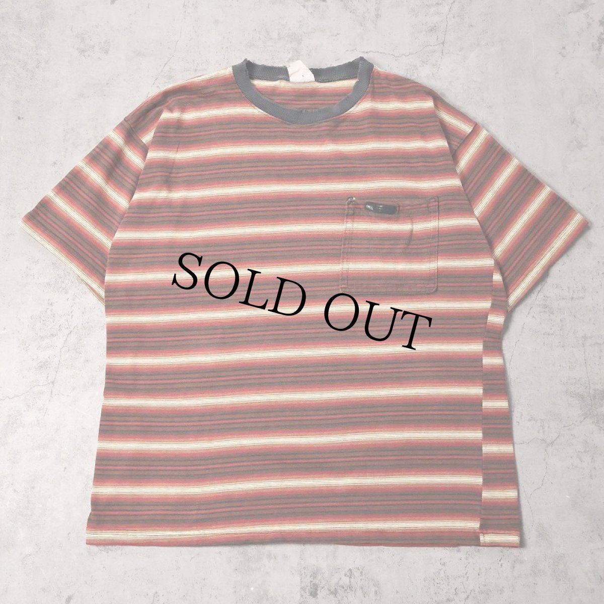 画像1: 〜90's O'NEILL ボーダー柄 ポケットTシャツ  (1)