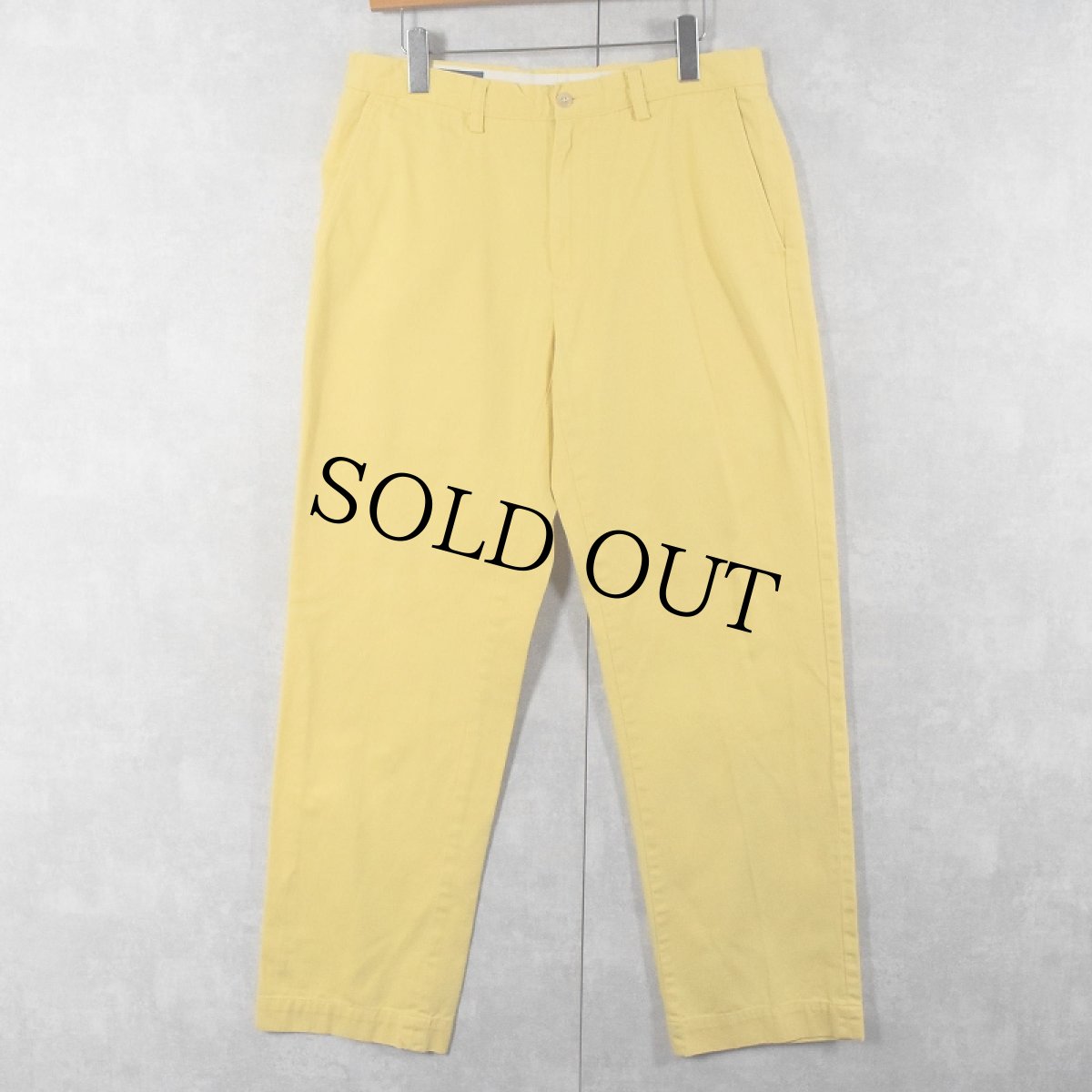 画像1: 【SALE】 POLO Ralph Lauren "PRESTON PANT" コットンチノトラウザーズ W33 (1)